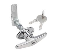 Kit di serratura con maniglia a T in lega di zinco con chiavi, accessorio per caravan, per accessori di miglioramento della casa, 1 pezzo