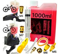 Kit Di Servizio Per Freni A Disco Shimano Con Olio Minerale 1000Ml E Becher M5
