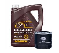 Kit di Servizio Sct Sm 125 Filtro Olio, mannol Legend Formula C5 0W-20 5 Litro