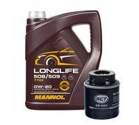 Kit di Servizio Sct Sm 5085 Filtro Olio, mannol Longlife 508/509 0W-20 5 Litro