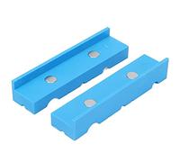 Kit di set di cuscinetti di copertura scanalati protettivi magnetici in ABS 2 pezzi per morsa in ABS 5,5 pollici, azzurro