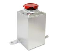 Kit di sfiato e accessori per serbatoio raccolta dell'olio per auto quadrato da 1 litro, kit per per motore per in alluminio(Red)