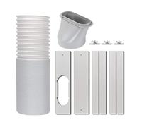 Kit di sfiato for finestra del condizionatore d'aria portatile N85R con tubo di scarico da 5,9 pollici, kit di guarnizioni for finestra for porta scorrevole regolabile senza soluzione di continuità