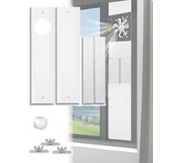 Kit di sfiato for porta scorrevole AC,guarnizione for finestra for condizionatore d'aria portatile,piastra di tenuta for finestra for condizionatore d'aria(90-123cm/35-48in)