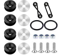 Kit di Sgancio Rapido Paraurti Auto, Supporto per Paraurti Fasce per Paraurti Kit Fissaggio Paraurti Auto per Paraurti Universale per Auto (18 Pezzi, Nero)