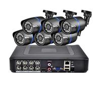 Kit di Sicurezza for Telecamera CCTV AHD 3,6 mm HD con Obiettivo Bullet, 5 MP 1080P, DVR 8/4 canali, Telecamera di Sicurezza Impermeabile(4T,6PCS 5MP Cam)