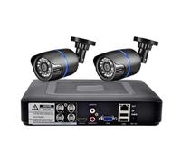 Kit di Sicurezza for Telecamera CCTV AHD 3,6 mm HD con Obiettivo Bullet, 5 MP 1080P, DVR 8/4 canali, Telecamera di Sicurezza Impermeabile(4T,2PCS 1080P Cam)
