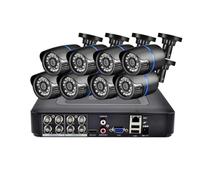 Kit di Sicurezza for Telecamera CCTV AHD 3,6 mm HD con Obiettivo Bullet, 5 MP 1080P, DVR 8/4 canali, Telecamera di Sicurezza Impermeabile(1T,8PCS 1080P Cam)