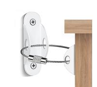 Kit di sicurezza per cassettiera in metallo, con cinghie di sicurezza per mobili, connettore regolabile, staffe di protezione per, bambini, animali domestici, armadietti, librerie, cassetti