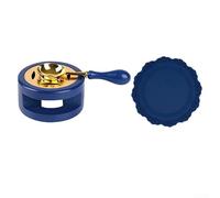 Kit di sigilli in cera con scalda ceralacca, cucchiaio e cuscinetto in silicone, progettato per sigillare buste, laboratori artigianali e cancelleria personale