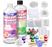 Kit di Silicone Liquido per Squishy - 1000g Gomma siliconica elastica morbida a polimerizzazione rapida da per Taba Squishy, stampi 3D fai da te,per la creazione di stampi artigianali antistress