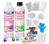 Kit di Silicone Liquido per Squishy - 500g Gomma siliconica elastica morbida a polimerizzazione rapida da per Taba Squishy, stampi 3D fai da te,per la creazione di stampi artigianali antistress