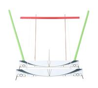Kit di simulazione di allineamento per allenatore di piano swing da golf | Allenatore della traiettoria del swing golf per interni ed esterni (casa, porta, corridoio, gradino)