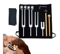 Kit di sintonia - Set di forcelle di frequenza di precisione, strumento di terapia del suono in lega di alluminio | Dispositivo di risonanza delle vibrazioni, di calibrazione del ton