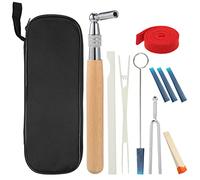 Kit di Sintonizzazione del Piano da 10 Pezzi, Set di Strumenti di Accordatura professionale: Chiave a Sintonizzazione, Forchetta di Sintonia, Borsa Portatile per Sintonizzatore