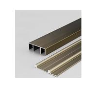 kit di sistema di ingranaggi cingolati, Set di binari for porte scorrevoli senza scanalature multicolore, diverse misure(Gold,Length 3.3ft/100cm)