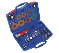 Kit Di Smerigliatrice/Levigatrice Angolare A Pneumatico Sealey 42 Pezzi GSA674K