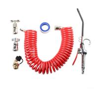 Kit di soffiaggio ad aria resistente, con ugello esteso, set da 5 pezzi, struttura in metallo per pulizia profonda degli interni della cabina del camion, 195 PSI