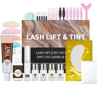 Kit di sollevamento ciglia - Kit per lifting e tinta delle ciglia, kit permanente per ciglia, kit permanente per ciglia finte, kit per sollevamento ciglia, arricciatura semi-permanente, per saloni di