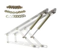 Kit di sollevamento di archiviazione, 2 pezzi di supporto for coperchio a molla a gas, cerniere di sicurezza for scatola dei giocattoli, supporti for tatami, asta idraulica a molla a gas, doppi anelli