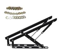 Kit di sollevamento di archiviazione, 2 pezzi di supporto for coperchio a molla a gas, cerniere di sicurezza for scatola dei giocattoli, supporti for tatami, asta idraulica a molla a gas, doppi anelli