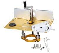 Kit Di Sollevamento For Fresatrice, Sistema Di Sollevamento For Fresatrice Lavorazione Del Legno Con Kit Base Di Sollevamento Fresatrice A 3 Ganasce Motore Fresatrice Diametro 63,5 a 65 Mm(Gold)