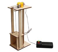 Kit di sollevamento scientifico per bambini - Progetto di modellismo STEM in legno, pratico set di giocattoli educativi meccanici, esperimento fai da te educativo | Emozionante attività di scoperta