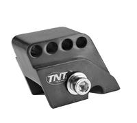 Rialzo Ammortizzatore Adattatore per Piaggio Typhoon NRG 4 Fori Nero Opaco