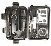 KIT DI SOPRAVVIVENZA MILITARE PER TURISMI E TURISTICI 10 IN 1