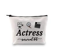 Kit di sopravvivenza per attrice, regalo per attrice, teatro, recitazione, sacchetto con cerniera, divertente borsa per il trucco per studenti di teatro, Kit di sopravvivenza attrice borsa eu, M, Per