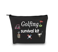 Kit di sopravvivenza per golf, borsa per il trucco, regalo per golf, accessori da golf, regalo per mamma, golfista, umorismo, Survival Golf Nero Eu, Beauty Case