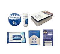 Kit di sopravvivenza per scherzo di cacca: metallo, kit di emergenza, design portatile e compatto | divertente set di scherzo con salviettine umidificate e tutto il necessario, set regalo per