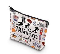 Kit di sopravvivenza per triathlon, regalo per triatleta, regalo per triatleta, borsa con cerniera a tema, TRIATHLETE Regno Unito
