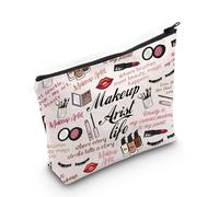 Kit di sopravvivenza per truccatore, astuccio con cerniera per truccatore, regalo di laurea in cosmetologia MUA, Borsa per trucchi