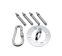 Kit di sospensione for amaca da 2 set, ganci for altalena girevoli a 360° for impieghi gravosi, capacità 500 kg, gancio in acciaio inossidabile, supporto for amaca da soffitto for sedia