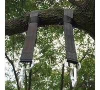 Kit di sospensione per amaca da campeggio durevole con 2 moschettoni, set di cinghie per altalena ad albero, adatto per tutti i tipi di amache da esterno e accessori da parco giochi 50 cm / 19,69 poll