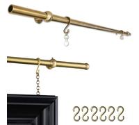 Kit Di Sospensione per Pareti In Ottone con Catene, Binario Robusto per Galleria, Sistema Regolabile per Galleria D'Arte, Attacco A Parete per Dipinti, Specchi e Poster(2.05m (80.7in))