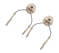 Kit di sospensione supporto cuffia adattatore per binario ad per casco in acciaio inossidabile POM per caschi FAST ACH MICH 2 pezzi nero marrone chiaro Opzionale (Colore del suolo)