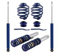 Kit di sospensioni Regolabili per ammortizzatori Auto per BMW Serie 3 E46 320i 325i 328i 330i 320d 330d, Molle elicoidali e puntoni di (Blu)