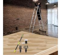 Kit di sostituzione della lampadina da soffitto alto con asta telescopica, ventosa e 2 gabbie per le dita per luci da incasso, strumento di ricambio sicuro ed efficiente per la casa e