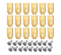 Kit di sostituzione dell'erba for lame di rifinitura in acciaio inossidabile for tosaerba Husqvarna Automower/Gardena Robot rasaerba 35 * 18 * 0,75 mm(Gold 18PCS)