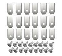Kit di sostituzione dell'erba for lame di rifinitura in acciaio inossidabile for tosaerba Husqvarna Automower/Gardena Robot rasaerba 35 * 18 * 0,75 mm(Silver 18PCS)