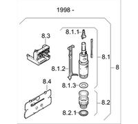 KIT DI SOSTITUZIONE GEBERIT TWICO PER CASSETTE ART. 110.850 e 111.180