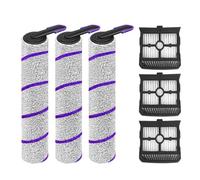 Kit di sostituzione spazzola a rullo e filtro, compatibile con Rowenta X-Clean 10, Tefal X-Clean 10, componenti for la manutenzione dell'aspirapolvere e del lavapavimenti(Brush Filter Set D)