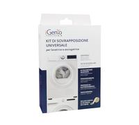 Ametera Kit Di Sovrapposizione Universale Lavatrice Asciugatrice -4 Piedini + 1 Cinghia + 4 Angolari 999