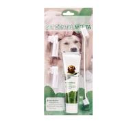 Kit Di Spazzolatura Dei Denti Per Cani - Dentifricio Commestibile Per Spazzola Per Animali Domestici Potenti Spazzolino Da Denti Per Animali Domestici, Estratti Di Piante Naturali, Cura Orale, Fornitu