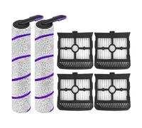 Kit di spazzole a rullo di ricambio, compatibile con Rowenta X-Clean 10 | Compatibile anche con Tefal X-Clean 10, viene fornito con un filtro lavabile che può essere riutilizzato