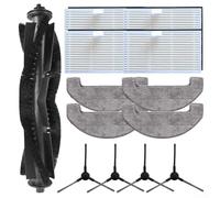 Kit di spazzole a rullo per aspirapolvere BPMIO B15 e B15 Plus, ricambio spazzola laterale, cartuccia filtrante, panno in microfibra e set di spazzole per la pulizia dei pavimenti duri (A)