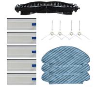 Kit di spazzole di ricambio per aspirapolvere robot Tefal Explorer Serie 20 RG6825 con spazzola a rullo, spazzole laterali e filtri per supportare la longevità del dispositivo (B)