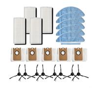 Kit di spazzole laterali per mocio con filtro progettato per adattarsi ai modelli di aspirapolvere Medion X20 SW+ MD11415 e X21 SW+ MD11500